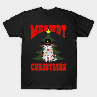 Meowdy Christmas T-Shirt